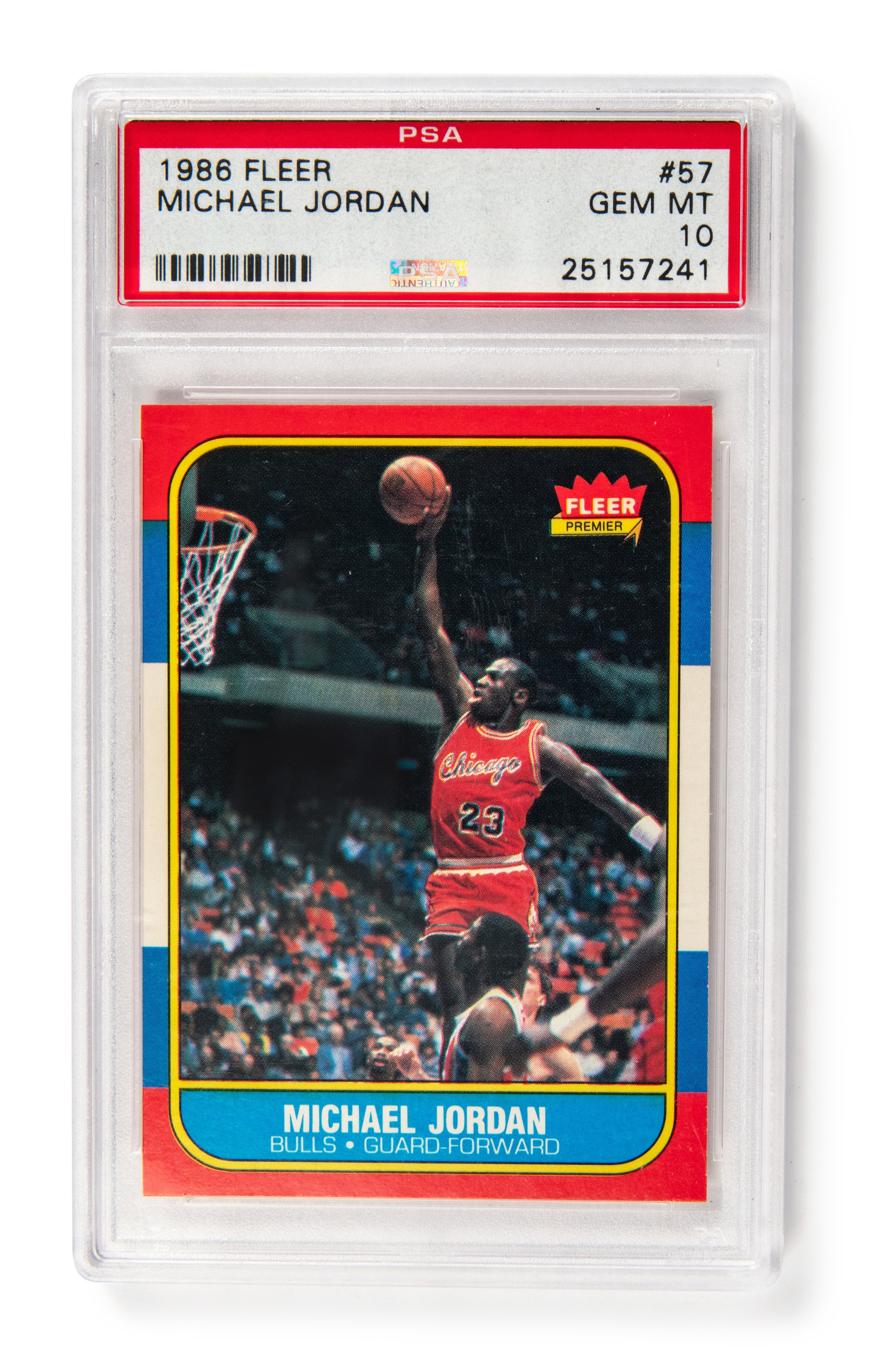 Michael Jordan | Rookie Card | 1986-87 Fleer #57 | BCCG 9 | BZBOI