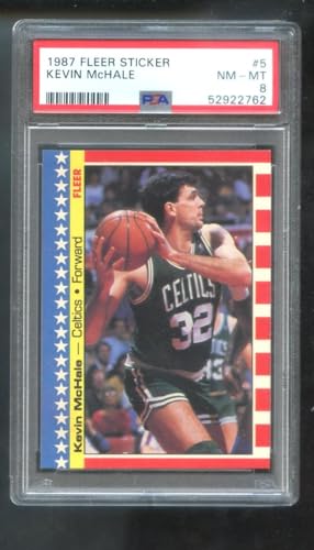 1987-88 Fleer #5 Kevin McHale Sticker PSA 8 Graded Basketball Card NBA 1987-1988 Boston Celtics 87-88