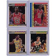 1987/1988 Fleer Basketball Complete Set 132 Cards Plus Stickers