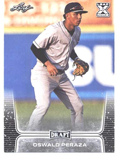 2020 Leaf Draft #50 Oswald Peraza New York Yankees (1st Leaf Card) MLB Baseball Card (RC - Rookie Card) NM-MT