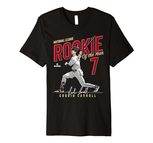 2023 NL Rookie of the Year Corbin Carroll Arizona MLBPA Premium T-Shirt