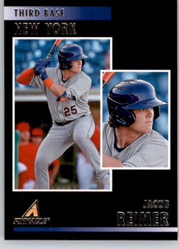 2023 Panini Chronicles Pinnacle # 15 Jacob Reimer New York Mets Official Baseball Card in Raw (NM or Better) Condition