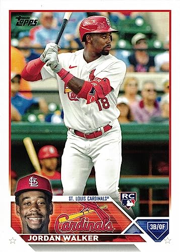 2023 Topps Baseball #344 Jordan Walker Rookie Card