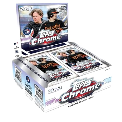 2023 Topps Chrome Baseball Jumbo Box 3 Autographs Cards Per Box