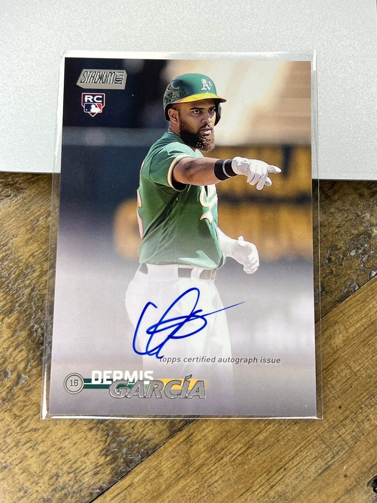 2023 Topps Stadium Club Dermis Garcia Rookie Autograph #SCBA-DG ATHLETICS