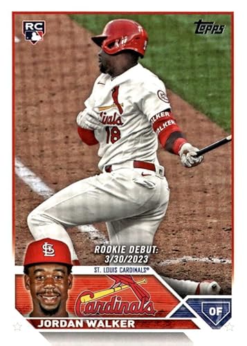 2023 Topps Update Series #US122 Jordan Walker Rookie Debut NM-MT St. Louis Cardinals Baseball Trading Card