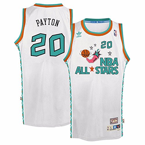 adidas Gary Payton NBA Throwback 1995 All-Star West Swingman Jersey - White