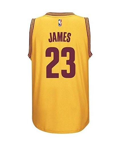 adidas Lebron James Gold Swingman Cavs Jersey Gold M