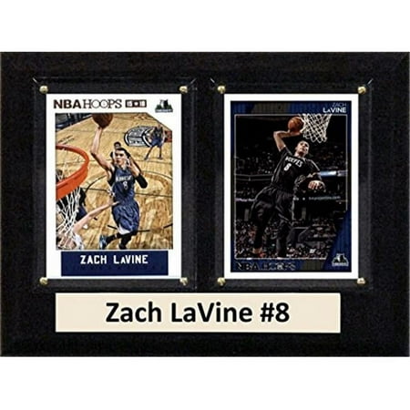 C & I Collectables 6 x 8 in. Zach Lavine NBA Minnesota Timberwolves Two Card Plaque