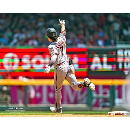 Corbin Carroll Arizona Diamondbacks Unsigned Arm Up Celebration Photograph