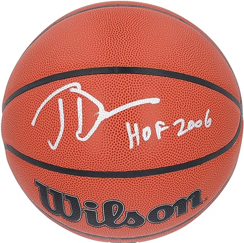 Joe Dumars Detroit Pistons Autographed Wilson Replica Basketball with "HOF 06" Inscription - Sports Memorabilia