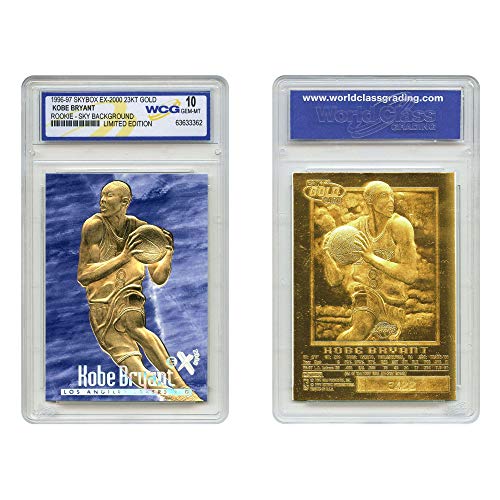 Kobe Bryant 1996-97 Skybox EX-2000 Credentials 23KT Gold Rookie Card GEM Mint 10 Blue Sky