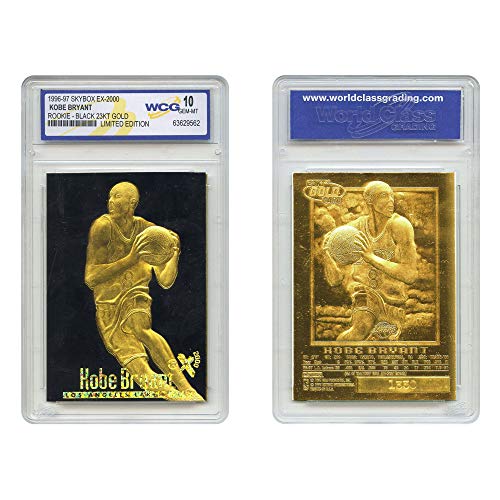 Kobe Bryant 1996-97 Skybox EX-2000 Rookie 23KT Gold Card GEM Mint 10 Black Gold
