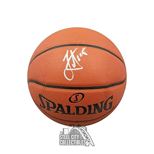 Nikola Jokic Autographed Spalding Basketball - JSA COA - Autographed Basketballs