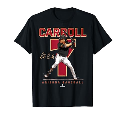 Number and Portrait Corbin Carroll Arizona T-Shirt
