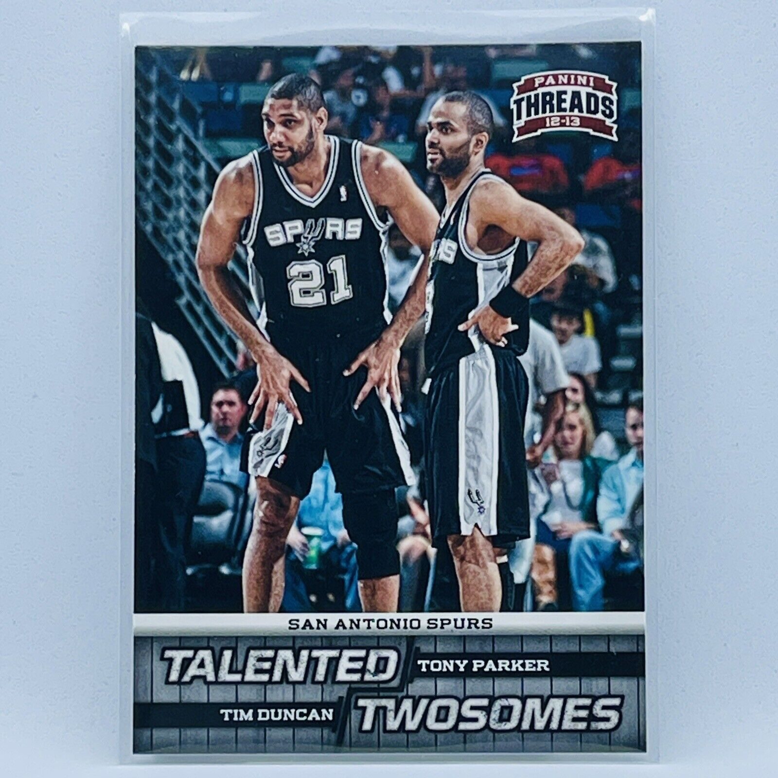 Tim Duncan Tony Parker HOF Champs Talented Twosomes 2012-13 Panini 
